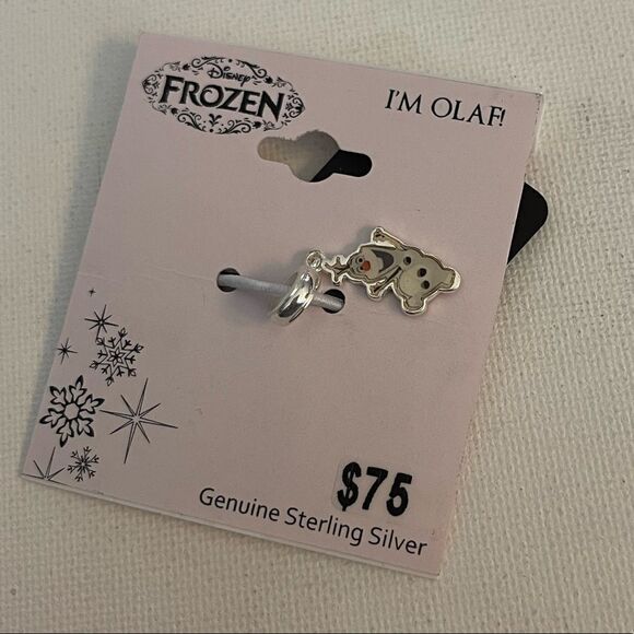 Disney Frozen Olaf Sterling Silver Charm NWT - Picture 3 of 5